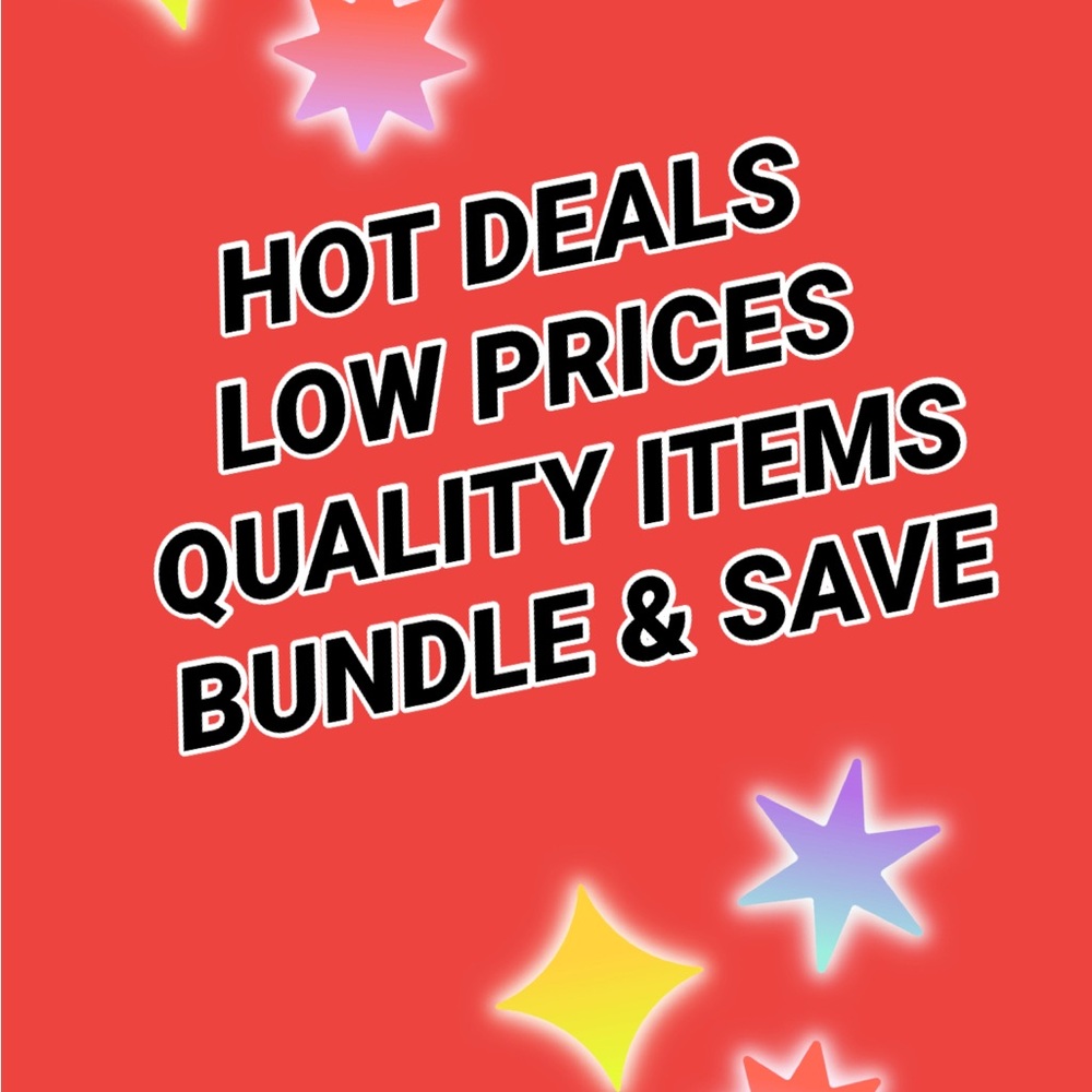 🔥HOT DEALS! 🔥Bundle 2+ items get a DISCOUNTED OFFER and DISCOUNTED SHIPPING❣️